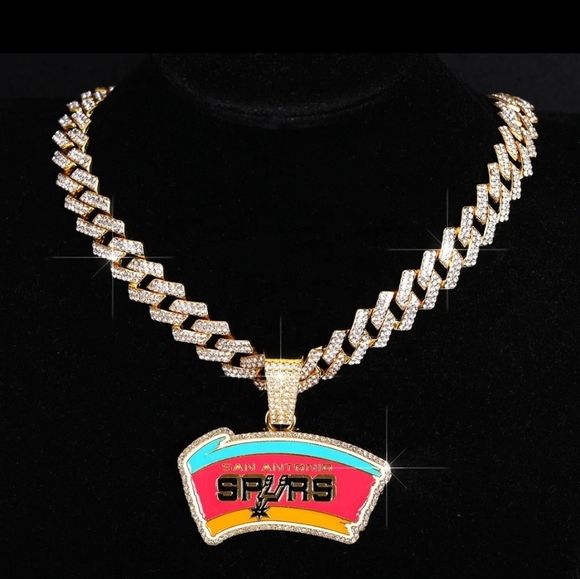 San Antonio Spurs Iced Chain Necklace 20
